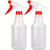 Resim 2 Paket 500ml Plastik Sprey Şişeleri: Asit ve Alkali Dirençli, Beyaz, El Düğmesi, Tekrar Kullanılabilir, Koku Yok, PVC İçermez 