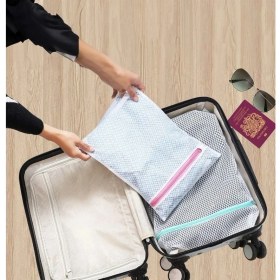 Resim Carnivalland 3 Adet Büyük Orta ve Küçük Boy Perde ve Çamaşır Yıkama Filesi Valiz Düzenleyici Torba 