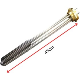 Resim inox rezistans 2'' İnç 10000 Watt 3 Çıkışlı Krom Trf Isıtıcı Adet 