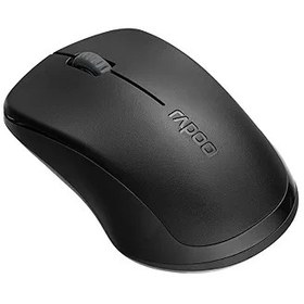 Resim Rapoo 1680 Sessiz Kablosuz Fare Kablosuz Fare 2.4 GHz Bilgisayar Faresi 1000 DPI Sensör 12 Ay Pil Ömrü Ergonomik PC ve Mac için - Siyah 