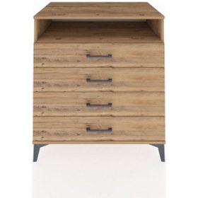 Resim Kronos Şifonyer Tek Raflı 4 Çekmeceli 88x59x96 Çam-çam Çam 