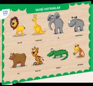 Resim CAAHS-3213 CA GAMES AHŞAP VAHŞİ HAYVANLAR BUL-TAK 