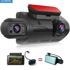 Resim Arabalar İçin Çift Lens Dash Kamera Siyah Kutu Hd 1080p Araba Video Kaydedici Hiçbiri 3 İnch Without Wıfı 