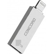 Resim Concord 64 GB 3.0 Metal Lightning OTG Flash Bellek C-OTGL64 Concord Türkiye Garantili - Aynı Gün Kargo