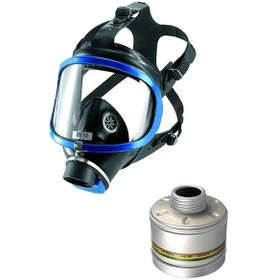 Resim Drager 6300 Tam Yüz Maske + Drager A2B2E2K1 Filtre 
