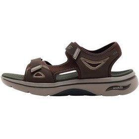 Resim Skechers Go Walk Arch Fıt 2.0 Sandal Erkek Sandalet Kahve 