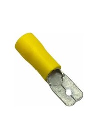 Resim Erkek Fiş Standart İzoleli 6.3 Mm 4.00-6.00 Mm Kablo Uyumlu Sarı 