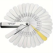 Resim 32 Bıçak Alaşım Aralık Bulucu Hissetme Ölçü Değeri Vanası 0.04-0.88 Mm Aralığı Bakır Levha Ölçüm Aracı 