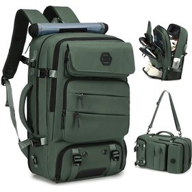 Resim Dream011 Büyük Kapasiteli Yeşil Seyahat Sırt Çantası 173 Laptop Ayakkabı Bölmeli İş Spor Kullanım Yeşil 