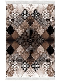 Resim Alanur Home Eko Trend Djt Yıkanabilir Kaymaz Taban 3 Lü Yatak Odası Takımı Mu120 Patchwork Kahve 