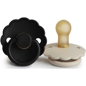 Resim FRIGG Daisy İkili Kauçuk Emzik - Cream/Jet black 0-6 ay 