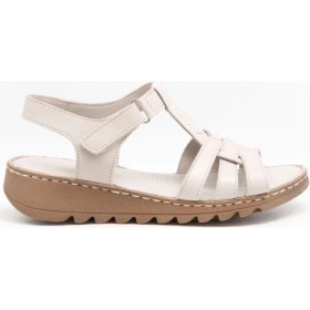 Resim Gedikpaşalı Mrn 017 Vizon Bayan Comfort Sandalet Terlik Sandalet 