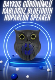 Resim Techno Stock Müzik Çalar Bluetooth Hoparlör Speaker 5.0 Kablosuz Baykuş Görünümlü 