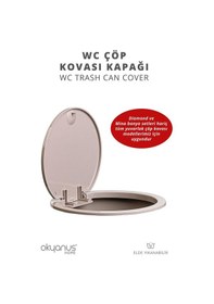 Resim Okyanus Home Vizon Yuvarlak Yedek Çöp Kovası Kapağı Vizon 