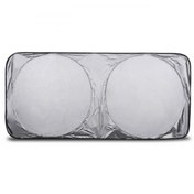 Resim Polham 142x67 Cm Universal Araç İçi Ön Cam Güneş Koruyucu Branda, Sedan, Suv Ve Hatchback Uyumlu 
