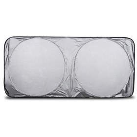 Resim Polham 142x67 Cm Universal Araç İçi Ön Cam Güneş Koruyucu Branda, Sedan, Suv Ve Hatchback Uyumlu 