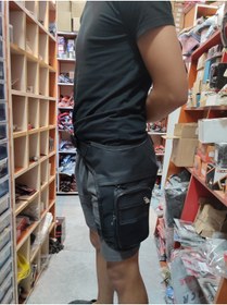 Resim karagöz motor Kurye bacak çantası 