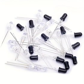 Resim Arduino için 20 çift 3mm 940nm LED kızılötesi verici ve alıcı diyotlar 