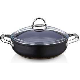 Resim Saflon Titanyum İndüksiyon Tabanlı 28 Cm Kısa Tencere - 4.6 Litre 