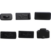 Resim Ps5 İçin 3 Takım Oyun Konsolu Toz Fişi Usb Hdm Toz Geçirmez Kit 