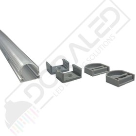 Resim HALL BREATHE Alüminyum Boş Kasa LED Profil, Opak Cam, 200cm, Beyaz, Şık ve Dayanıklı Tasarım 