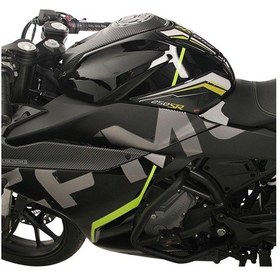 Resim GP Kompozit CF Moto 250 SR 2020-2024 Uyumlu Tank Pad Seti Turuncu - Mavi 
