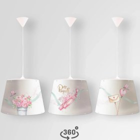 Resim Popcorn Kids Ocean Ballerına Konik Sarkıt Aydınlatma (Large) 