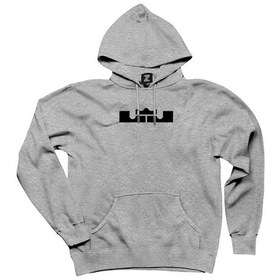 Resim Lebron James Logo Gri Kapşonlu Sweat Gri 