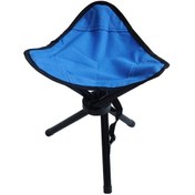 Resim Vkemall Açık Hava Kamp Üçgen Katlanır Tabure Taşınabilir Balıkçı Taburesi Katlanabilir2 Mavi 