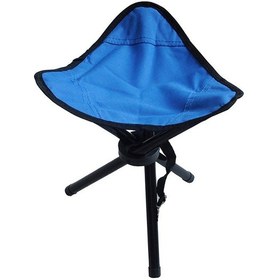 Resim Vkemall Açık Hava Kamp Üçgen Katlanır Tabure Taşınabilir Balıkçı Taburesi Katlanabilir2 Mavi 