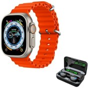 Resim Ozmik Ultra Watch8 F9 Kulaklık Akıllı Saat Android Ios 1.99 Inç 45mm Yedek Kordon Hediyeli 