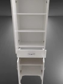 Resim Çok Amaçlı 18179 Dolap BEYAZ Model Hard Parlak Suntalem 130 Demonte 4raf El Yapım 