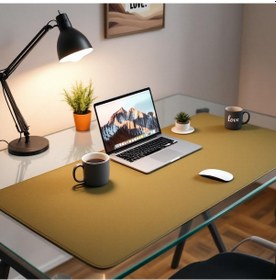 Resim Mouse Pad Sarı Masa Matı 70x120cm Suni Deri Desk Mat Ofis Dekor 70 Cm 120 Cm 