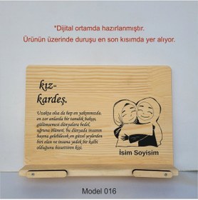 Resim Münzevi Masaüstü Ahşap Rahle/tablet/kitap Tutucu--model016 