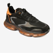 Resim Greyder Erkek Siyah Turuncu Hakiki Deri Sneaker Ayakkabı 4K1SA17200 