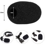 Resim TeknoGöz Mini Yaka Mikrofonu Için Sünger - 1 Adet (30mm X 23mm X 8mm) 