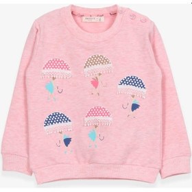 Resim Breeze Kız Çocuk Sweatshirt Şemsiyeli Kız Baskılı 1.5-5 Yaş, Somo (550006131) 