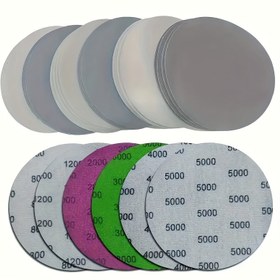 Resim 24 adet 125mm Islak/Kuru Zımpara Diski - Kuru 800-5000 | Elektrikli Zımpara Makineleri için Dayanıklı saç tokası ve Döngü Arka Planı, Ahşap İşleri ve DIY Projeleri için İdeal, Zımpara Diskleri|Çok Yönlü Zımpara Diskleri|Silikon Karbür Diskleri, Zımpara Araçları 