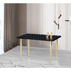 Resim Demontepark 70 x 120 cm Masa Mutfak Masası Yemek Masası Çalışma Masası Siyah 