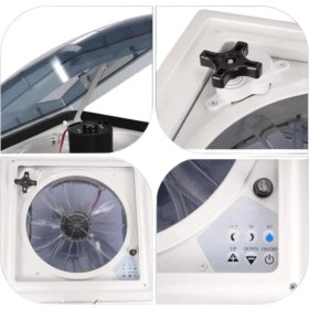 Resim Suga Kumandalı Fanlı Hek 40X40CM 12V Çift Yönlü Yağmur Sensörlü 