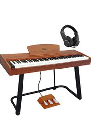 Resim Midex PLX-125-OR Tuş Hassasiyetli 88 Tuş Bluetooth Taşınabilir Dijital Piyano (Stand Ve Kulaklık İle) 