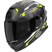 Resim Scorpion Apex Exo-gt Sp Carbon Matrix Air Agusta Kapalı Motosiklet Kaskı Mat Siyah Gri Sarı 