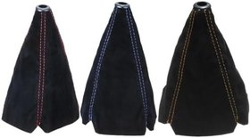 Resim Feegow for 1 Adet Süet Deri Vites Topuzu Çizme Kılıfı, 26 * 2,5 cm Boyut Araba Vites Yaka, Kolay Kurulum, Evrensel Donanım (Mavi) 