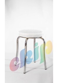 Resim Tabure Mutfak Sandalyesi 3 Adet Beyaz 