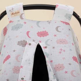 Resim Puset Örtüsü - Tek Taraflı - Pembe Bulut 