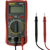 Resim Multimetre Test Cihazı Dijital Multimetre ile DC AC Voltmetre ve Ohm Volt Amper Metre; Gerilim, Akım, Direnç Ölçer; Canlı Tel, Süreklilik Testleri 