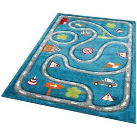 Resim Eko Halı Kids Kds 19 Blue Grey Çocuk Halısı Mavi 
