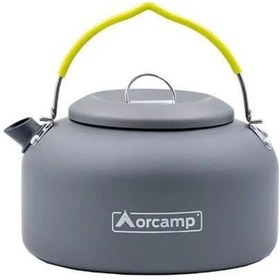 Resim Kamp Çaydanlığı 1,4 Litre Hızlı Su Isıtan Demlik Out-1100 Gri 