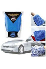 Resim figiza 100% Mikrofiber Araba-Ev Yıkama Eldiveni Çiziksiz Temizlik, Yumuşak Oto Yıkama Kurutma Cila Eldiveni 