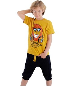 Resim Denokids Mshb&g Arslan Erkek Çocuk T-shirt Kapri Şort Takım Çok Renkli 